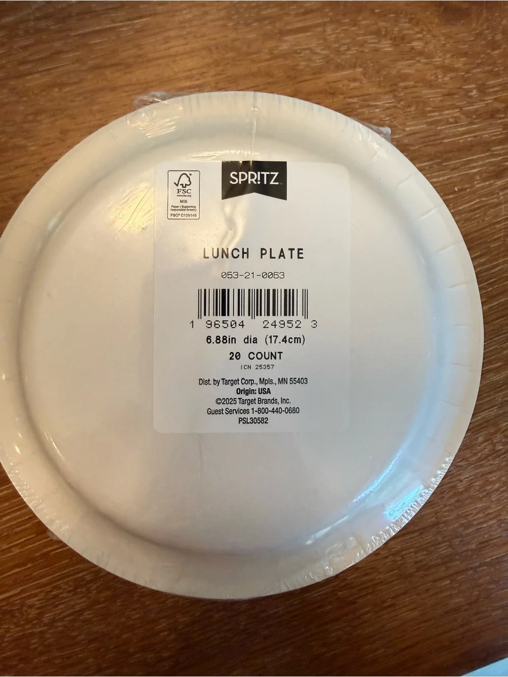 Spritz Mint Green Bunny Paper Plates with Pastel Floral Accents